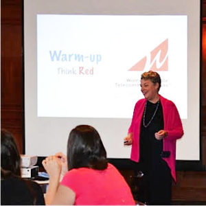 Jane Moyer Speaking at Career Planning Event