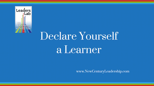 Declare Yourself a Learner